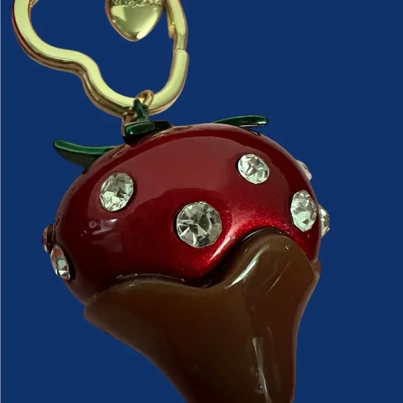 Betsey Johnson Red Strawberry Key Chain - Picture 4 of 16